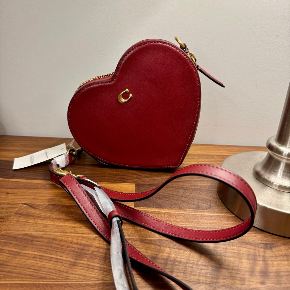 Coach Cherry Crossbody Heart Bag NWT - Picture 3 of 7